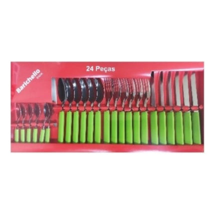 Juego De Cubiertos X24 Unidades Barichello Inox