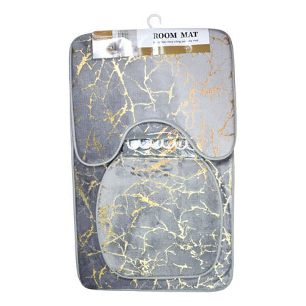 Set De Alfombras Y Cortina De Baño 4pcs