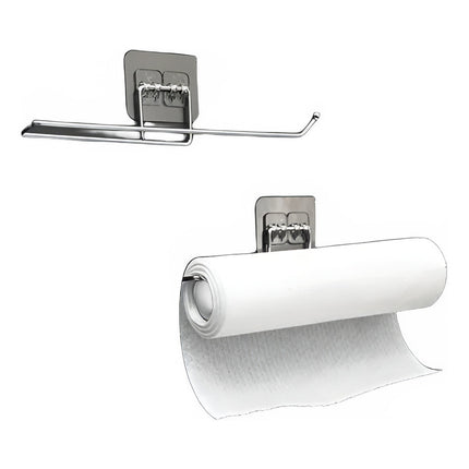 Porta Rollo Papel Toalla De Cocina Colgante Adhesivo