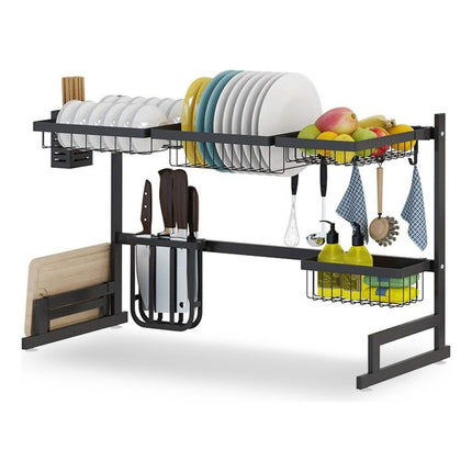 Escurreplatos-escurridor De Mesada -organizador-seca Platos Negro