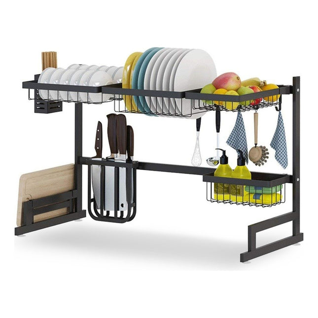 Escurreplatos-escurridor De Mesada -organizador-seca Platos Negro