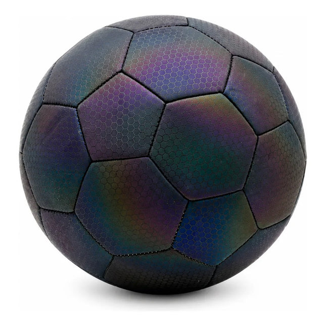 Pelota Futbol N°5 Reflectiva Luminosa Holográficas Reflectiva
