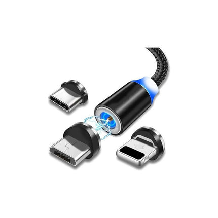 Cable Usb Magnetico De Carga 3 Puntas Intercambiables  Varios