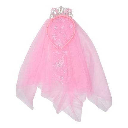 Vincha Corona Infantil Con Tul