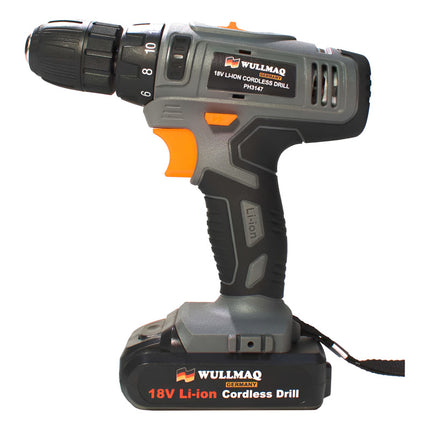 Taladro A Bateria 18v Con Maletin Wullmaq Ph3147 X