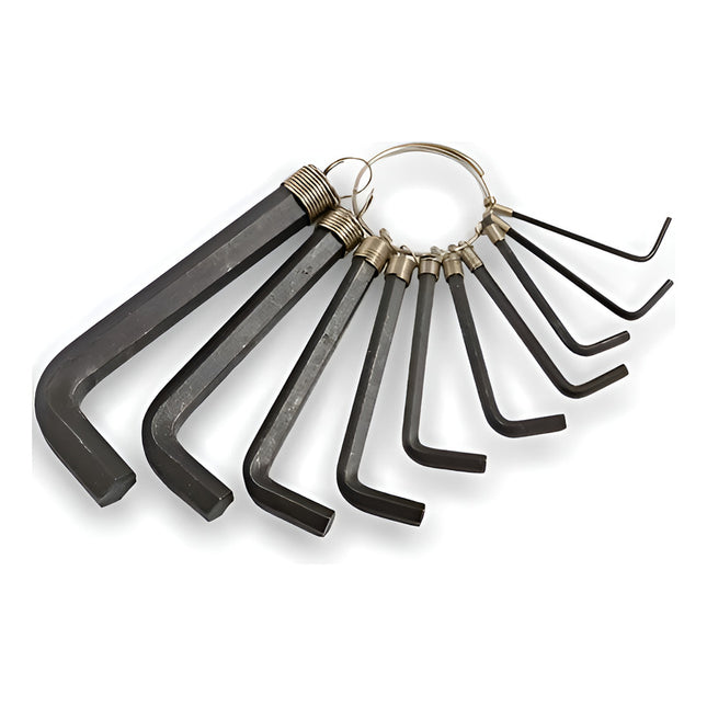 Juego De Llaves Allen 10 Pcs Herramienta Negro
