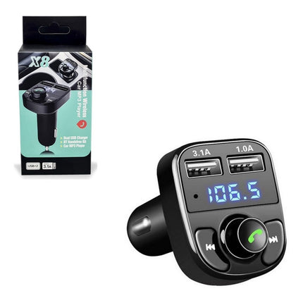 Transmisor Fm Para Auto X8 Sd/fm Bluetooth