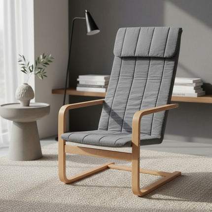 Sillon Flex - Silla Tapizada - Sillones Silla Gris Gris