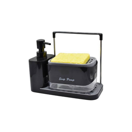Set De Dispensadores De Jabon C/ Esponja Y Soporte Repasador X