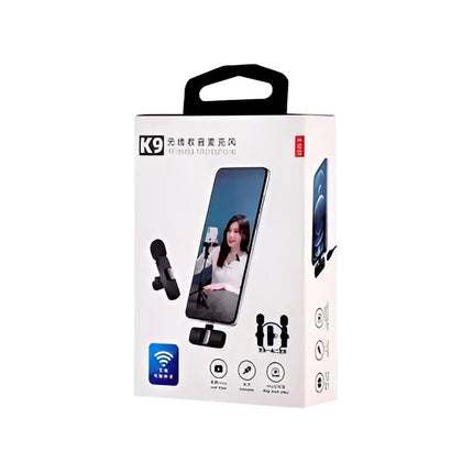 Microfono Inalambrico Solapero Omnidireccional Usb - Tipo C Negro