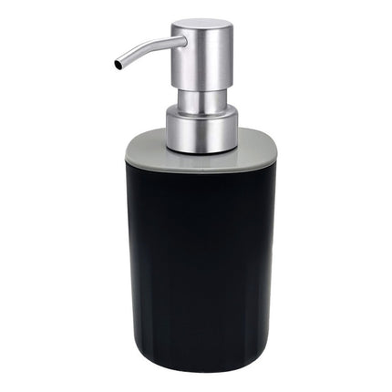 Dispensador De Jabon Ceramica Liso Negro