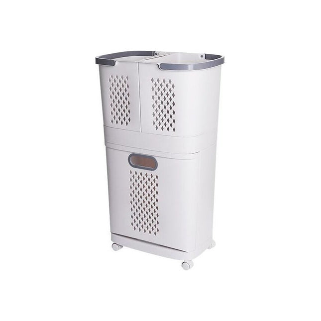 Cesto Plastico Con Ruedas Carro Organizador 3 Canastos  V