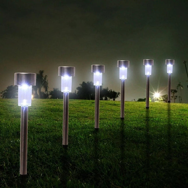Lampara Luz Solar - Antorcha Farol Pincho Para Jardin