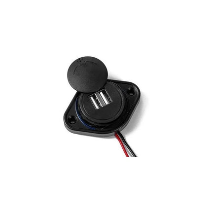 Cargador De Puerto Usb Dual Para Auto Motocicletas Buses  Negro