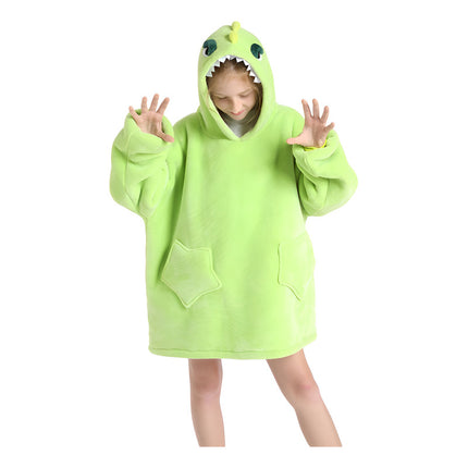 Manta Buzo Capucha Bolsillos Infantil Sapo Verde Sapo