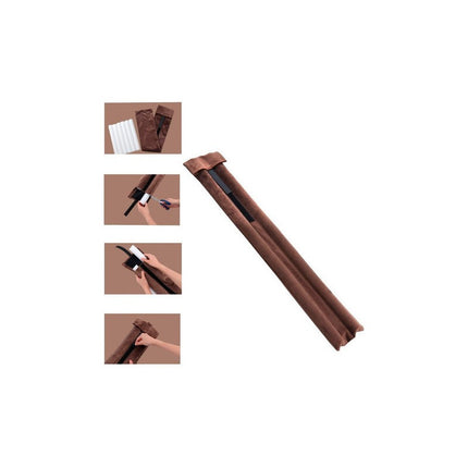 Burlete Tope Doble Lado Para Puerta 95cm Gris Liso