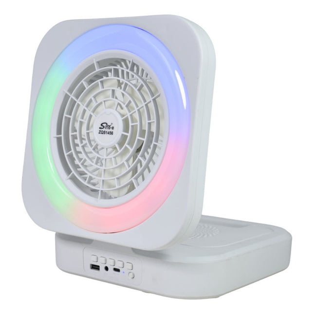 Parlante Bluetooth Con Ventilador Y Luces Rgb 3000mah V