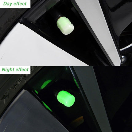 Tapa Valvula Tapones Luminosos Auto / Moto / Bici X4