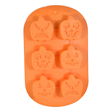 Molde De Silicona Con Formas Para Halloween Chw02889 Naranja
