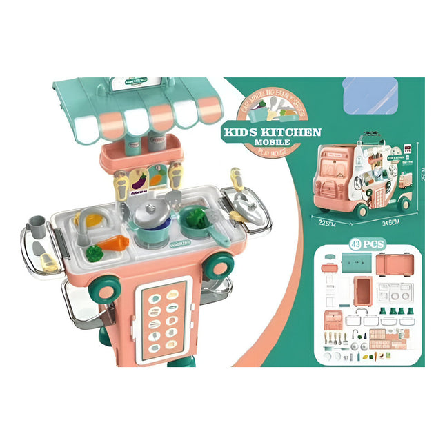 Set De Helados Infantil Autobús - 43 Pcs Rosado