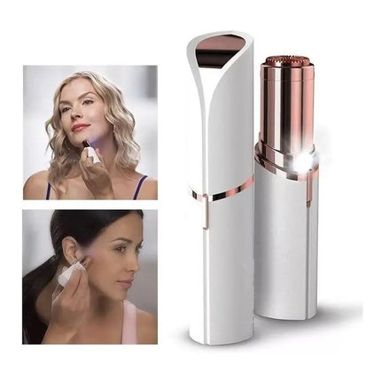 Removedor De Vello Facial Femenino Rasurador Usb Blanco