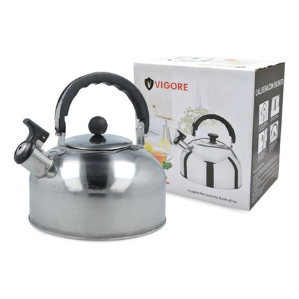 Caldera De Acero Inoxidable 3l. Oferta X48 Unidades Gris