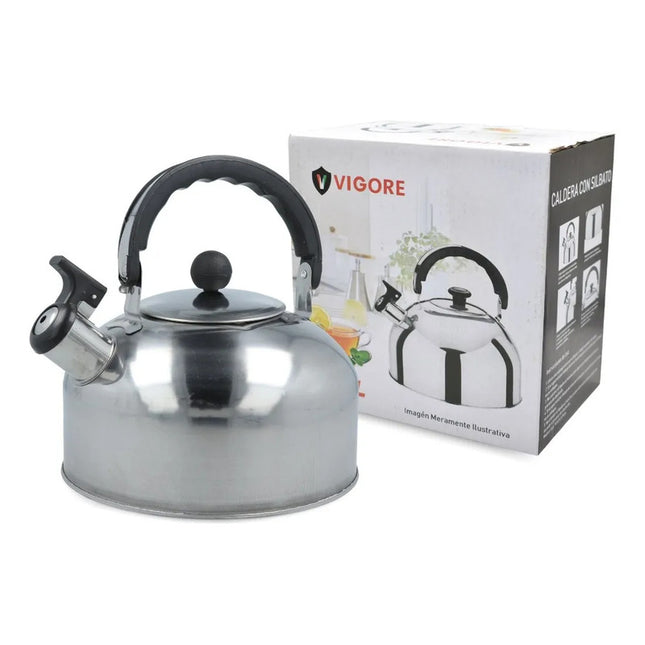 Caldera De Acero Inoxidable 3l. Oferta X48 Unidades Gris