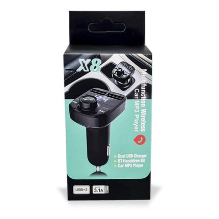Transmisor Fm Para Auto X8 Sd/fm Bluetooth