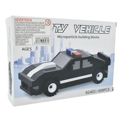 Bloques De Construcción En Caja Auto Policial 1 Zow