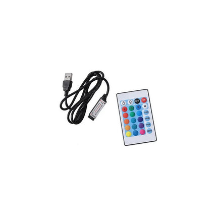 Control Remoto Con Controlador Para Tira Led Usb  Rgb Rgb