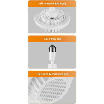 Lampara Con Caloventilador Pase E27 Lampara + Estufa V