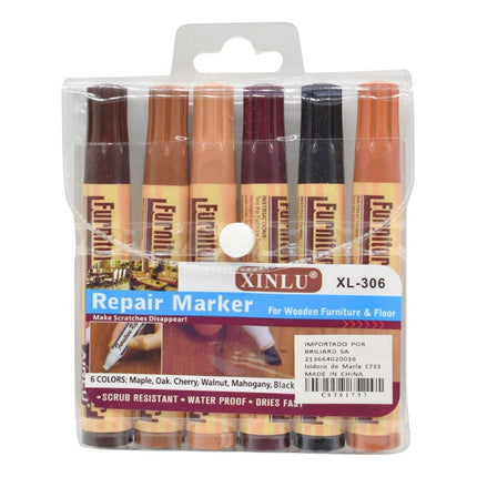 Marcadores Permanentes Para Madera 6pcs Varios