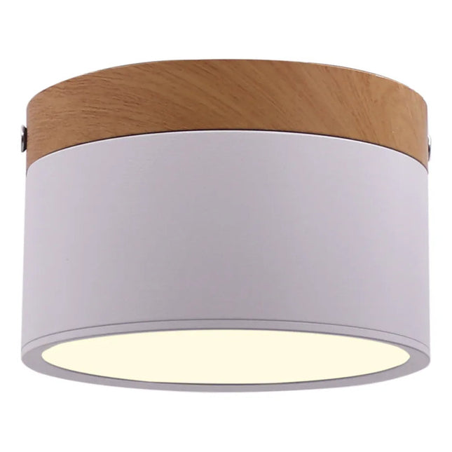 Plafon Aplique Nordico Luz Calida Blanco