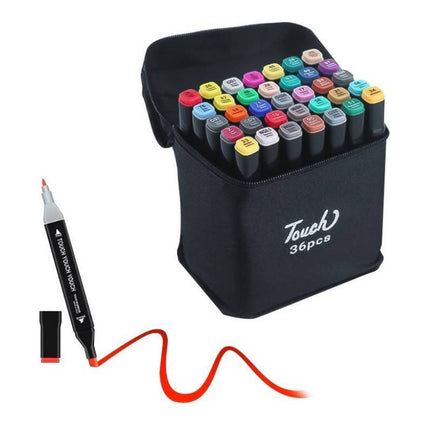 Set De Marcadores 36 Unidades  Doble Punta