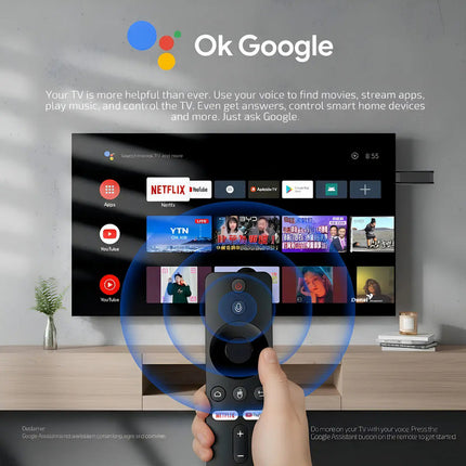 Ledstar Lat-stick Tv Stick 4k Ultra Hd Android Negro De Voz
