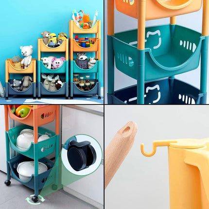 Carro Carrito Organizador Juguetes 4 Cajones Con Ruedas