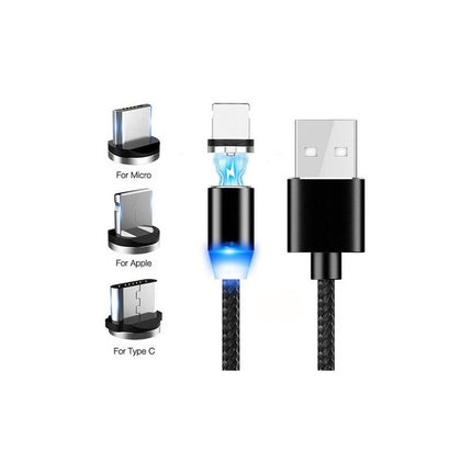 Cable Usb Magnetico De Carga 3 Puntas Intercambiables  Varios
