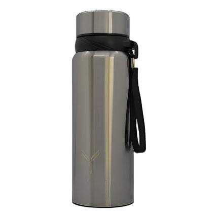 Termo Botella Dellorean 600ml Gris Gris