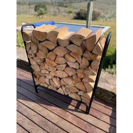 Rack Para Guardar Leña Negro