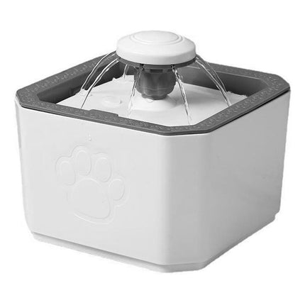 Bebedero Fuente Para Mascotas Agua Fresca Para Perro Y Gato Blanco