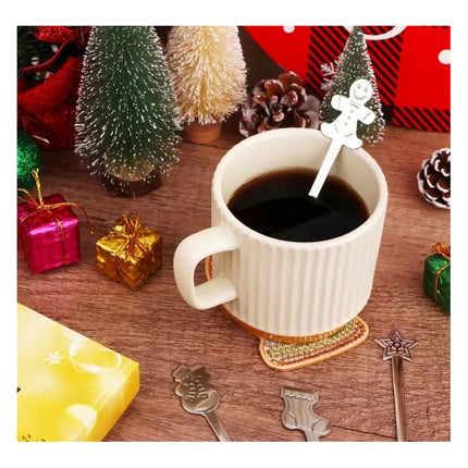 Set De 4 Cucharas Navideñas Diseños Creativos V
