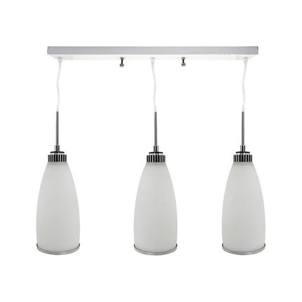 Lampara De Colgar Tipo Copa 3 Luces Blanca Lh-2099