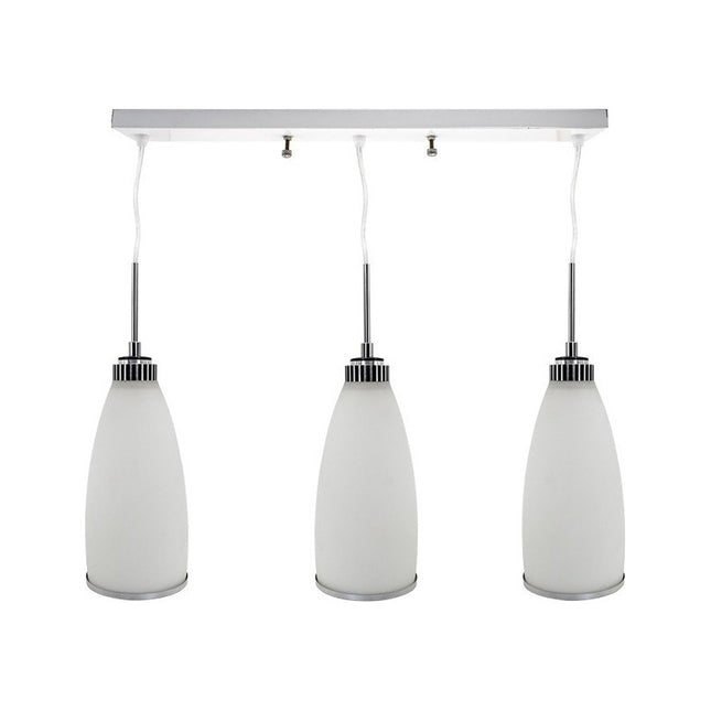 Lampara De Colgar Tipo Copa 3 Luces Blanca Lh-2099