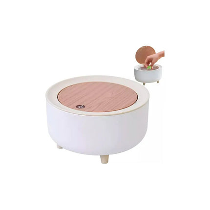 Papelera Mini Tapa Táctil Recipiente Residuos B