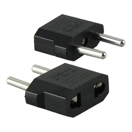 Adaptador Ficha Americana 2 Patas Chatas-redondas Pack X3