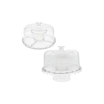 Soporte Acrilico Para Postres 2 En 1 Chw03334 Transparente