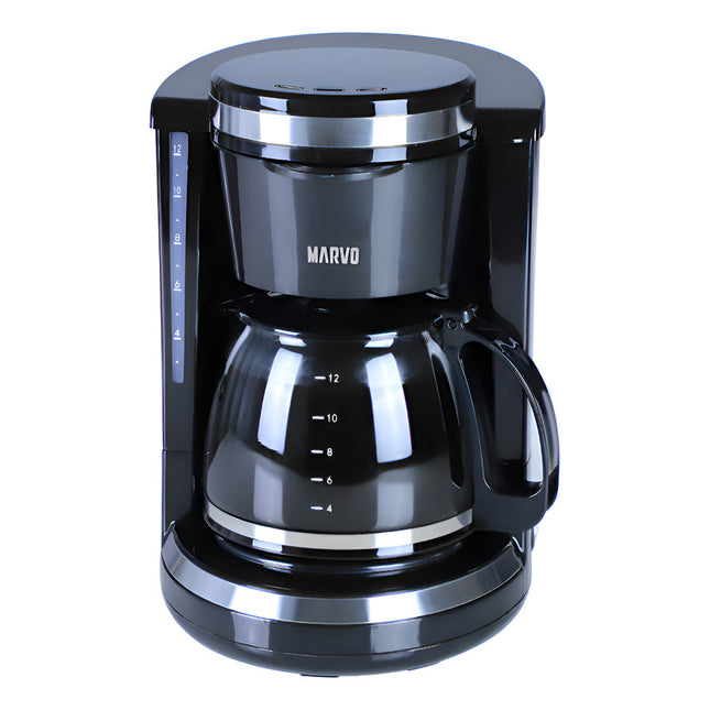 Cafetera De Vidrio Marvo Hcm-045 1.5l Negro