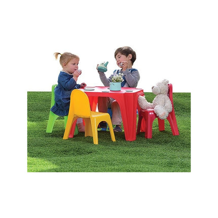 Mesa Y 4 Sillas Starplay, De Plástico Para Niños Multicolor