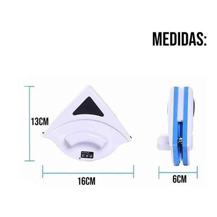 Limpia Vidrios Magnetico Triangular Limpia Ventanas