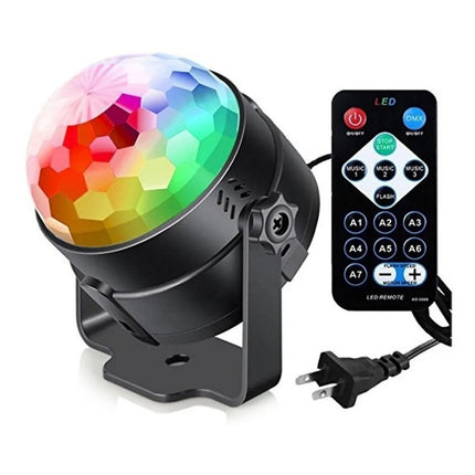 Bola De Luces Led Rgb Audioritmica Discoteca + Control Ofert